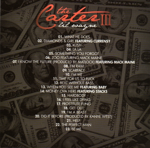 the carter 3 tracklist